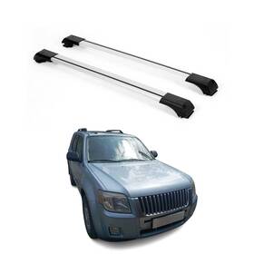 G006735 Omac Raised Roof Rack Cross Bars Carrier For Mercury Mariner 2008-2011 Alu Silver 2x