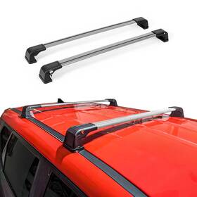 G008862 Omac Roof Rack Cross Bars For Subaru Forester 2009-2013 Gray Aluminium 2pcs