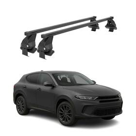 G010336 Omac Top Roof Racks Cross Bars Fits Dodge Hornet 2023-2026 2pcs Black Steel