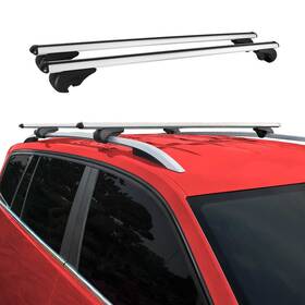 G010391 Omac Roof Rack Cross Bars Luggage Carrier For Vw Id. Buzz 2025 Aluminium Silver 2 Pcs