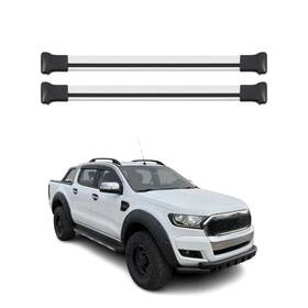 G021421 Omac Roof Rack Cross Bars Luggage Carrier For Ford Ranger P375 2019-2022 Gray 2pcs