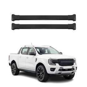 G021424 Omac Roof Rack Cross Bars Luggage Carrier For Ford Ranger P703 2024-2026 Black 2pcs