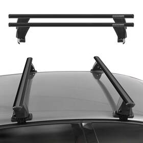 U019074 Omac Usa Black Top Roof Racks Cross Bars