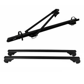 U020747 Omac Usa Black Bike Carrier And Roof Rack Set