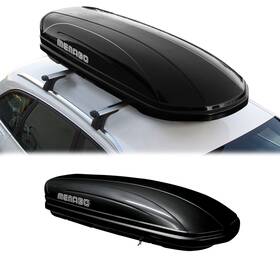 U022928 Omac Menabo Roof Box Rooftop Cargo Carrier 11 Cubic Storage Black Universal