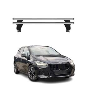 U025779 Omac Top Roof Racks Cross Bars For Bmw 2 Series U06 Active Tourer 2022-2025 Alu Gray