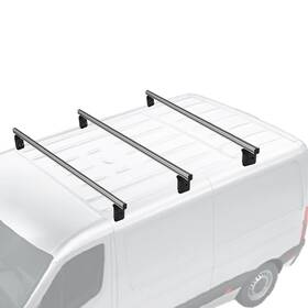 U028886 Omac Professional Roof Racks Cross Bars Set For Vw T5 Transporter 2003-2015 Gray 3pcs