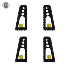 4xstopper Optimax Auto Parts 4x Universal Clamp-on Roof Rack Crossbar Load Stops Adjustable Cargo Holders