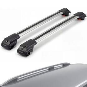 Gtrx1-88-84 Optimax Auto Parts Roof Rack Cross Bars For Chevrolet Captiva 2008-2012 Gray Lockable Set