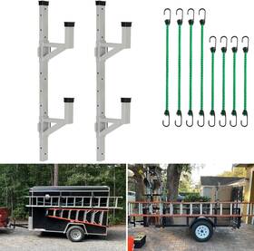 Tlr-alu-c2l Outprize Aluminum Side Mount Trailer Ladder Rack Lightweight Rustproof Adjustable Lad