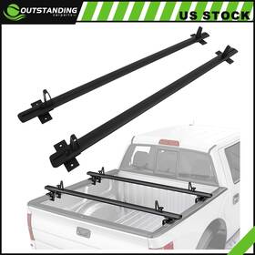 Ou11261232166311parts Outstanding-carparts 79 Inch Black Aluminum Ladder Rack Truck Pickup Bed Luggage Carrier