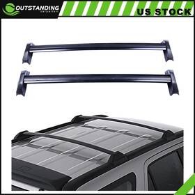 Ou11261438104588parts Outstanding-carparts Roof Rack For 02-06 Honda Crv Cross Bar Luggage Carrier Cargo Black 2pcs