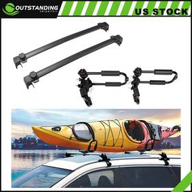 Ou11261635838150parts Outstanding-carparts Roof Top Rack For 2007-2017 Jeep Patriot Cross Bars Carrier 2x 4x Kayak