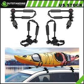 Ou11261658838181parts Outstanding-carparts Kayak Boat Surf Carrier Rack Canoe Roof Top Mount Bar Luggage 2 Set