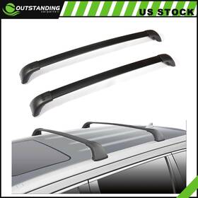 Ou11262789106620parts Outstanding-carparts Fits 2014-2019 Toyota Highlander Limited Xle Black Aluminum Roof Rack Cross Bar