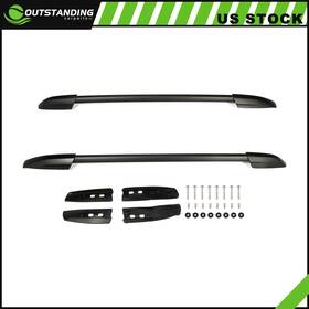Ou11262791106627parts Outstanding-carparts For 08-13 Toyota Highlander Roof Rack Side Rails Bar Black Luggage Cargo