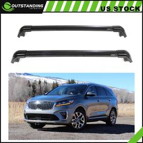 Ou11262793106594parts Outstanding-carparts Black Top Roof Side Rails Luggage Rack Cross Bars For Kia Sorento 2015 - 2022
