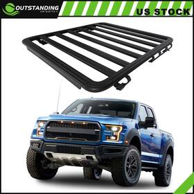Ou11264678116286parts Outstanding-carparts For 2015-2023 Ford F-150 F150 Crew Modular Window Frames Roof Rack Basket Black