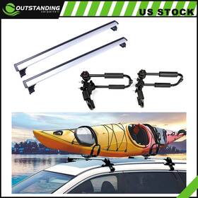 Ou11265331838152parts Outstanding-carparts Roof Rack For 2007-2016 Audiq5q7 Cross Bar Set Top Carrier Boat Canoe Kayak