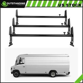 Ou11802298109898parts Outstanding-carparts A Set Universal Roof Ladder Rack Cargo Square Van 3 Bar For Chevy Dodge Luggage