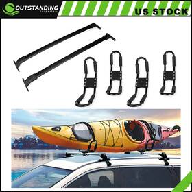 Ou11804288838142parts Outstanding-carparts Aluminum Top Roof Rack Cross Bar 4x Kayak Canoe For 2018 Ford Expedition