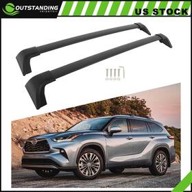 Ou11805741116280parts Outstanding-carparts Cross Bar For 2021-2023 Toyota Highlander Roof Rack Set Aluminum Black