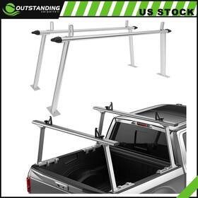Ou11808542166310parts Outstanding-carparts 71 Inch Silver Aluminum Ladder Rack Pickup Truck Bed Luggage Carrier