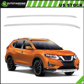 Ou11844384131164parts Outstanding-carparts Roof Rack Set Side Rail Luggage Carrier For 2022-2023 Nissan X-trail Silver