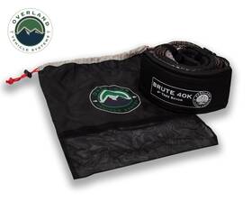 19079916 Overland Vehicle Systems Tow Strap 40 000 Lb. 4 Inch X 8ft Gray With Black Ends &