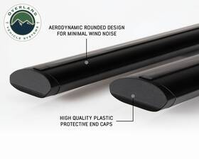 22030155 Overland Vehicle Systems Freedom Crossbars 55 Black Straig