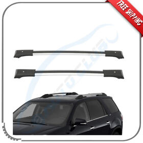 App16952701s Pair Crossbar Fits Gmc Acadia Gm 2010-2017 Silver Roof Racks Cross Bars Aluminum