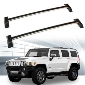 Parautostore Pa10605ra624s Top Roof Rack For 06-10 Hummer H3 H3t Cross Bar With Lock Key Black Set Carrier