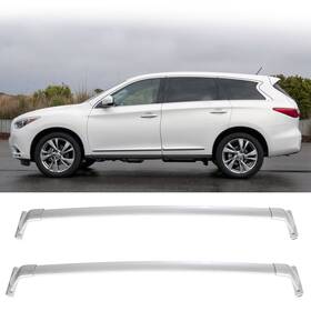 Pa10617ra608s Parautostore 2x Roof Rack Cross Bar Set For 14-21 Infiniti Qx60 Jx35 Aluminum Silver Carrier