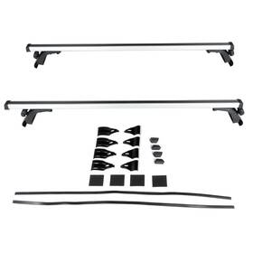 Pa10647ra600s Parautostore For Silver 50 Inch Universal Adjustable Frame Roof Rack Rail Cross Bar Luggage Cargo