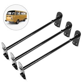 Pa10960ra895s Parautostore 3 Bar Van Set Roof Top Ladder Racks Heavy Duty Steel For Chevy Gmc 750lbs