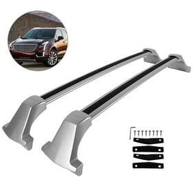 Pa16176ra671s Parautostore Roof Rack Cross Bar For 2016-2022 Cadillac Xt5 Luggage Cargo Carrier Silver
