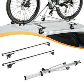Pa83361ra292f Parautostore 50 Inch Universal 2 X Roof Rack Cross Bar Bicycle Bike Travel Kit For Car Suv