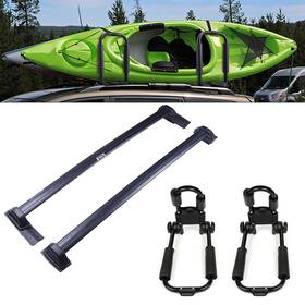 Pa83371ra285t Parautostore Travel Kit 2 X Cross Bar Canoe Kayak Rack Jbar For 2003-2011 Honda Element