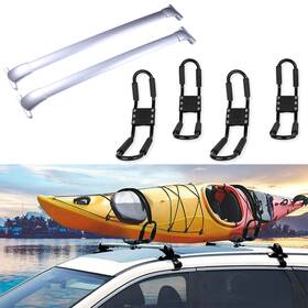 Pa838166ra132t Parautostore Travel Kit 2 X Cross Bar Kayak Canoe Rack For 2013-2020 Nissan Pathfinder