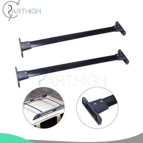 Parthigh Part10459100us For 2005-2012 Nissan Pathfinder Black Roof Top Rack Cross Bars Luggage Pair