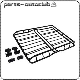 Pac135796part Parts-autoclub Steel Black Roof Rack Basket Universal L64 Inch X W36.6 H5.9 Heavy-duty