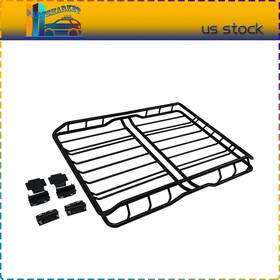 Ps13504ma796et Partsmarket2018 Black Universal Steel Roof Rack Basket L64 Inch X W36.6 H5.9 Heavy-duty