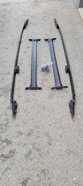 56689pm Pm Performotor For 01-07 Highlander Oe Style Aluminum Roof Rack Crossbar Baggage Carrier Black