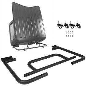 Pmt125746-01am Pmt2018 Powder-coated Hard Top Carrier Storage Cart With Wheels For Jeep Wrangler 1987-2020