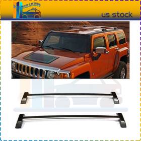 Pt106624011am Pmt2018 For 06-10 Hummer H3 H3t Black Roof Rack Cross Bar Set With Lock Luggage Key 2pcs