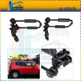 Pt109793011am Pmt2018 Aluminum Universal Fold Kayak J-bar Roof Rack For 4dr Sedan Suv 2pcs