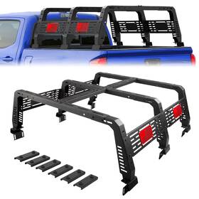 2022202 Pofenze 22.5 Inch High Bed Rack Fit 2014-2024 Gmc Sierra 1500 And 2003-2024 Ram 2500 3500