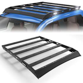 Bt-2022105-f Pofenze For Toyota Tundra 2007-2021 Sr5 Crew Cab Top Roof Rack Cargo With Side Lights