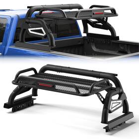 Bt-2022600-eb Pofenze Truck Bed Roll Bar Chase Rack For F150 F250 Silverado Ram Tundra Sierra Sequoia