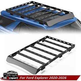 Rr-f165-hk Pofenze 800lbs Roof Rack Cargo Basket Carrier Cross Bar For Ford Explorer 2020-2026